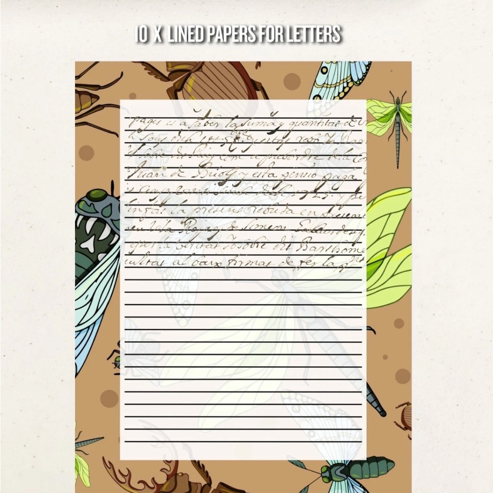 Dragonfly Letter-Writing Kit - Picture 4 of 7